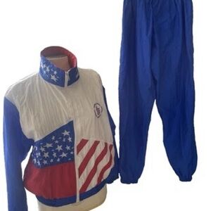 Vintage 90s USA Olympic Training Center Jacket Pants Size M Unisex  Ashley Sewn